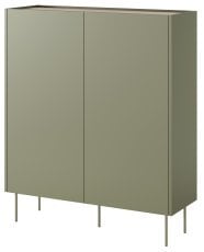 Komoda visoka Desin 120 2D2SZ - olivno zelena