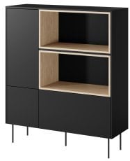 Komoda Desin 120 2D1SZ - črna