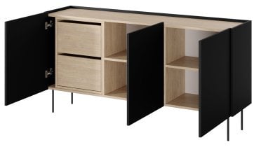 Bogart - Komoda Desin 170 3D2SZ - črna
