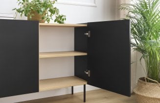 Bogart - Komoda Desin 170 3D2SZ - črna