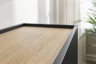Bogart - Komoda Desin 170 3D2SZ - črna