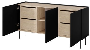 Bogart - Komoda Desin 170 3D4SZ - črna