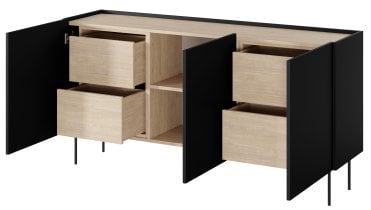 Bogart - Komoda Desin 170 3D4SZ - črna