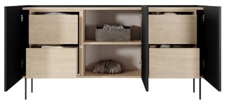Bogart - Komoda Desin 170 3D4SZ - črna