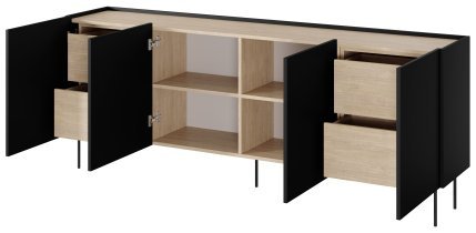 Bogart - Komoda Desin 220 4D4SZ - črna