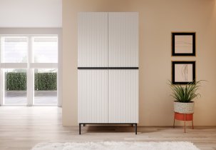 Bogart - Garderobna omara Nicole 100 2DP2SZ  - bela
