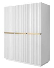 Garderobna omara na čoklu Nicole 150 3D - bela