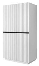 Garderobna omara na čoklu Nicole 100 2DP2SZ - bela