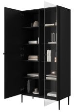 Vitrina Nicole 100 2D - črna