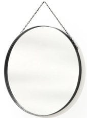 Ogledalo Nicole 80 - črno