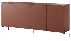 Komoda Sonatia 200 4D2SZ - burgundsko rdeča