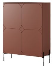 Komoda Sonatia 120 2D2SZ - burgundsko rdeča