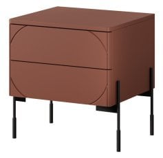 Nočna omarica Sonatia 45 2SZ - burgundsko rdeča