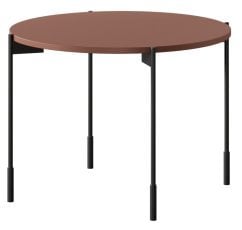 Klubska okrogla miza Sonatia 60 - burgundsko rdeča