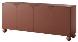 Komoda Sonatia II 200 4D2SZ - burgundsko rdeča