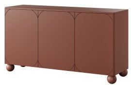 Komoda Sonatia 150 II 3D - burgundsko rdeča