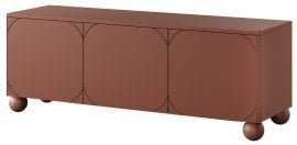TV komoda Sonatia II 150 3D - burgundsko rdeča