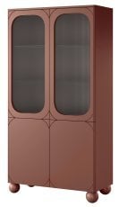 Vitrina Sonatia II 100 4D - burgundsko rdeča