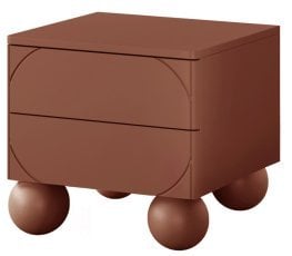 Nočna omarica Sonatia II 45 2SZ - burgundsko rdeča