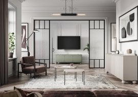 Dnevna soba in spalnica Sonatia II - kašmir