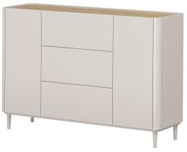Komoda Elivo 150 2D3SZ z nogicami - kašmir/naoljen hrast