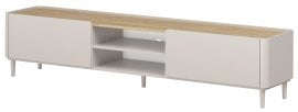 TV komoda Elivo 220 1K1SZ  z nogicami - kašmir/naoljen hrast