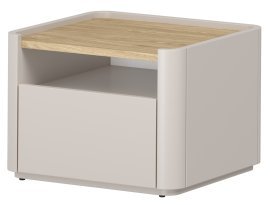 Nočna omarica Elivo 50 1SZ - kašmir/naoljen hrast  