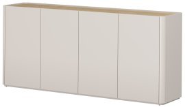 Komoda Elivo 200 4D - kašmir/naoljen hrast