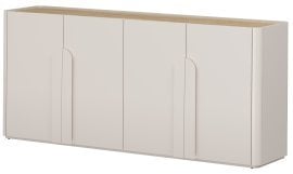 Komoda Amilio 200 4D - kašmir/hrast naoljeni/ročaji kašmir