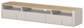 TV komoda Amilio 200 1K2SZ - kašmir/hrast naoljeni/ročaji kašmir