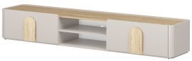 TV komoda Amilio 220 1K1SZ - kašmir/hrast naoljeni/ročaji svetli hrast