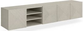 Stenska TV komoda s policami Asha 200 5D - kašmir