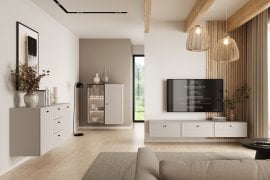 Stenska dnevna soba in spalnica Lorini