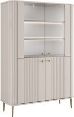 Vitrina Vesper - kašmir, na zlatih nogah