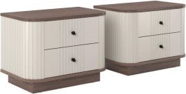 Komplet nočnih omaric Vesper na čoklu - kašmir/oreh