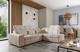 Kotna sedežna garnitura z električnim pomikom sedišča Magnelio L