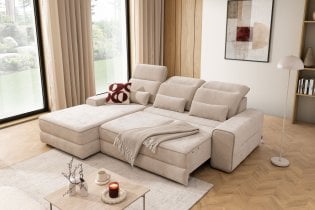 Sedežne garniture Bogart - Kotna sedežna garnitura Tulia Mini z relax mehanizmom