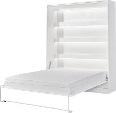 Pokončna postelja v omari Perfect 160x200 cm - bela