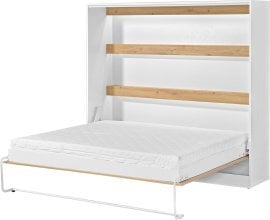 Vodoravna postelja v omari Perfect 160x200 cm - hrast