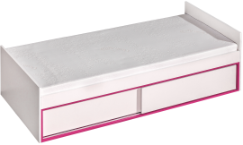 Otroska postelja Trafiko 13 - 90x200 cm - bela/roza