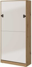Vertikalni krevet u ormaru Index 19 - 90x200 cm - bijela/artisan hrast
