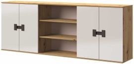 Nadgradnja za pokončno posteljo v omari Index 21 - bela sijaj/artisan hrast