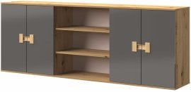 Nadgradnja za pokončno posteljo v omari Index 21 - siva sijaj/artisan hrast