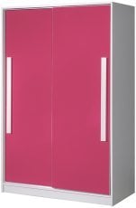 Garderobna omara z drsnimi vrati Guliver 12 – rožnata