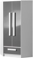 Kotna garderobna omara Guliver 02 - siva