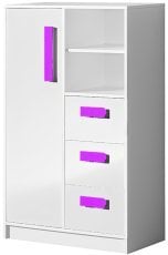 Visoka komoda Guliver 05 - bela