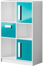 Visoka komoda Guliver 07 - turkizna