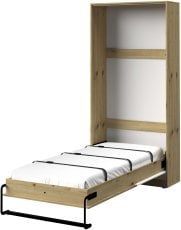 Okomiti krevet u ormaru Nero 15 - 90x200 cm – sjaj