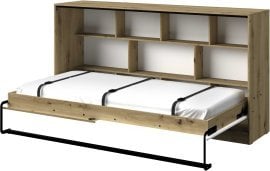 Vodoravni krevet u ormaru Nero 16 - 90x200 cm – mat