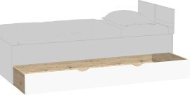 Predal za pod posteljo Apetito 13 - svetel hrast